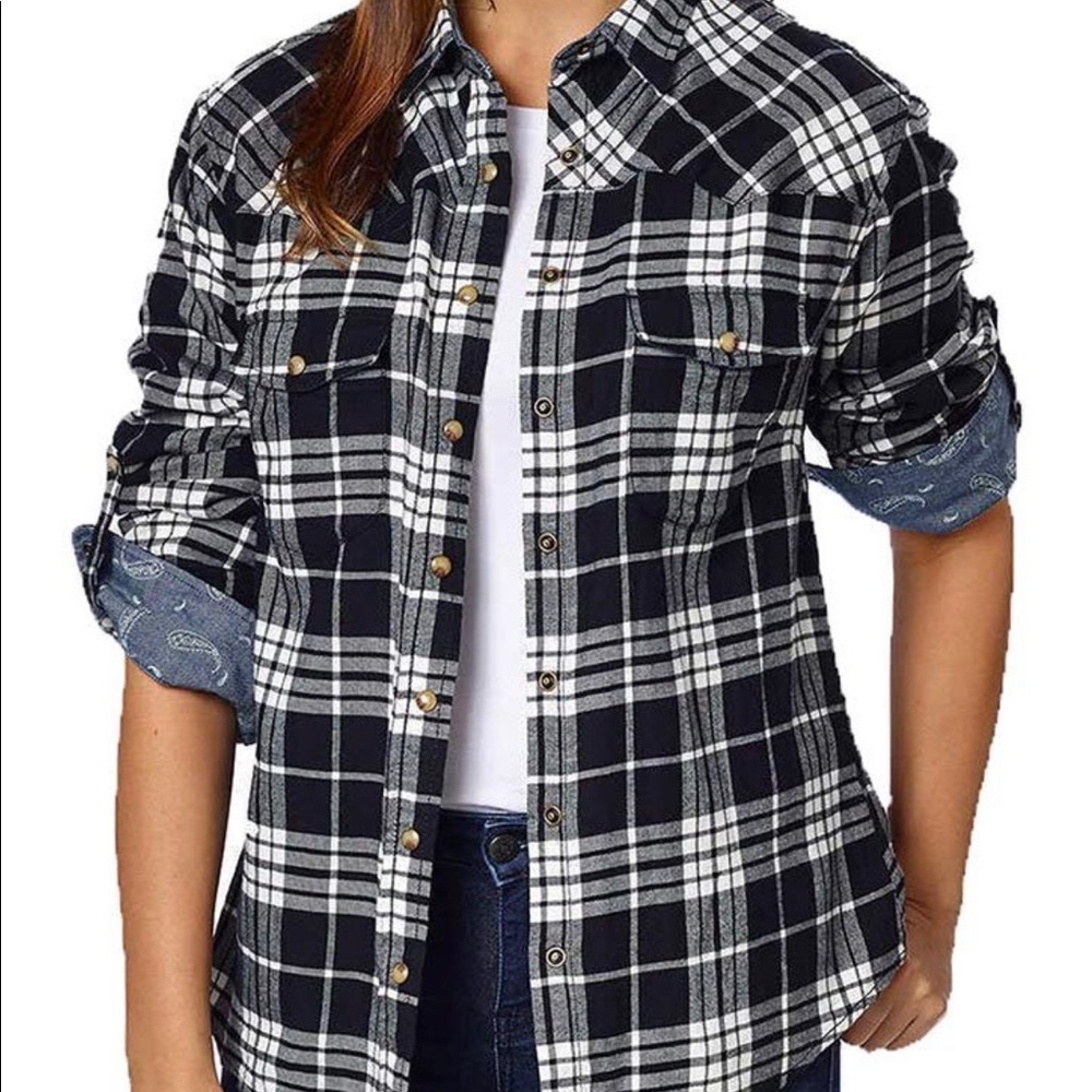 Jachs Girlfriend flannel never worn